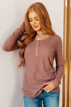 Load image into Gallery viewer, It's Been So Long Henley in Mulberry