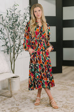 Load image into Gallery viewer, Leafing it All Behind Long Sleeve Tiered Dress