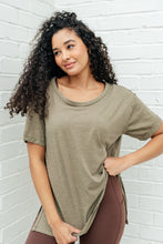 Load image into Gallery viewer, Let Me Live Relaxed Tee in Army