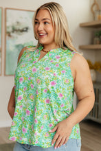 Load image into Gallery viewer, Lizzy Tank Top in Mint Multi Fireworks