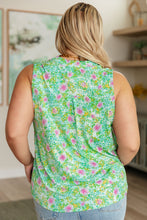 Load image into Gallery viewer, Lizzy Tank Top in Mint Multi Fireworks