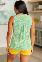 Load image into Gallery viewer, Lizzy Tank Top in Mint Multi Fireworks