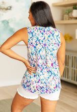 Load image into Gallery viewer, Lizzy Tank Top in Tie Dye Damask