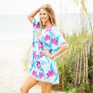 Get Lost Pom-Pom Cover Up