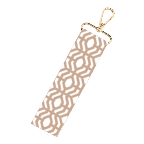 Natural Trellis Wristlet Strap