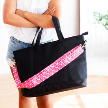 Load image into Gallery viewer, Hot Pink Trellis Crossbody Strap