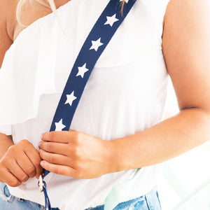 Navy Star Crossbody Strap