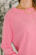 Load image into Gallery viewer, Nice to Each Other Raglan Sleeve Top in Fuchsia