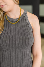 Load image into Gallery viewer, Offbeat Essential Mineral Washed Tank in Ash Grey