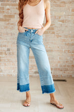 Load image into Gallery viewer, Olivia High Rise Wide Leg Crop Jeans in Medium Wash