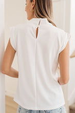 Load image into Gallery viewer, Overqualified Mock Neck Cap Sleeve Top