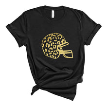 Load image into Gallery viewer, Gold Leopard Helmet T-Shirt