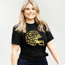 Load image into Gallery viewer, Gold Leopard Helmet T-Shirt