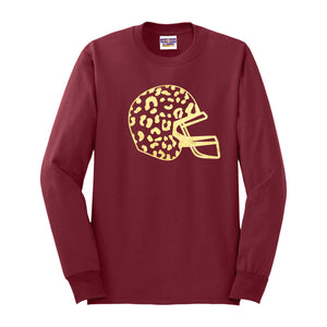 Gold Leopard Helmet Long Sleeve Shirt