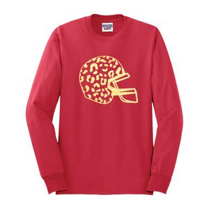 Gold Leopard Helmet Long Sleeve Shirt