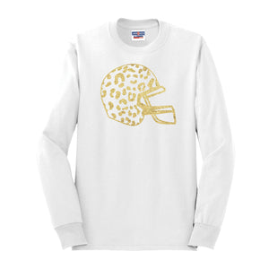 Gold Leopard Helmet Long Sleeve Shirt