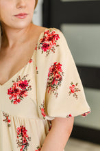 Load image into Gallery viewer, Petals &amp; Postcards Balloon Sleeve Dress