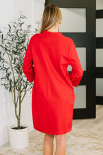 Load image into Gallery viewer, Portfolio Quarter Sleeve Dress in Red