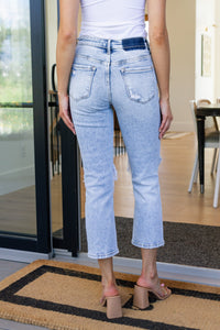 Rizzo High Rise Crop Straight Jeans