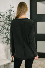 Load image into Gallery viewer, Simple as That Drop Shoulder Exposed Seam Top