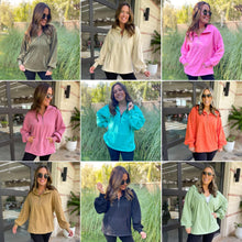 Load image into Gallery viewer, PREORDER: Hendrick Half Zip Hoodie in Nine Colors
