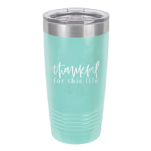 Load image into Gallery viewer, Thankful Teal 20oz Insulated Tumbler