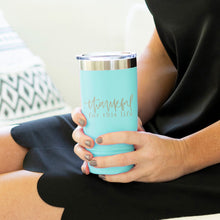 Load image into Gallery viewer, Thankful Teal 20oz Insulated Tumbler