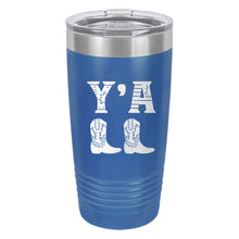 Load image into Gallery viewer, Y&#39;all Royal Blue 20oz Tumbler