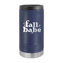 Load image into Gallery viewer, Fall Babe Navy Slim Can Beverage Holder