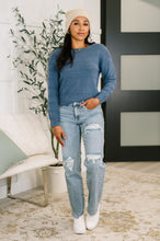 Load image into Gallery viewer, Take My Time Boatneck Textured Long Sleeve