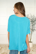 Load image into Gallery viewer, The Go-To Tee in Aqua Glow