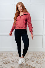 Load image into Gallery viewer, Under Her Spell Half Zip Pullover in Mauve