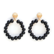 Load image into Gallery viewer, Black Nora Earrings