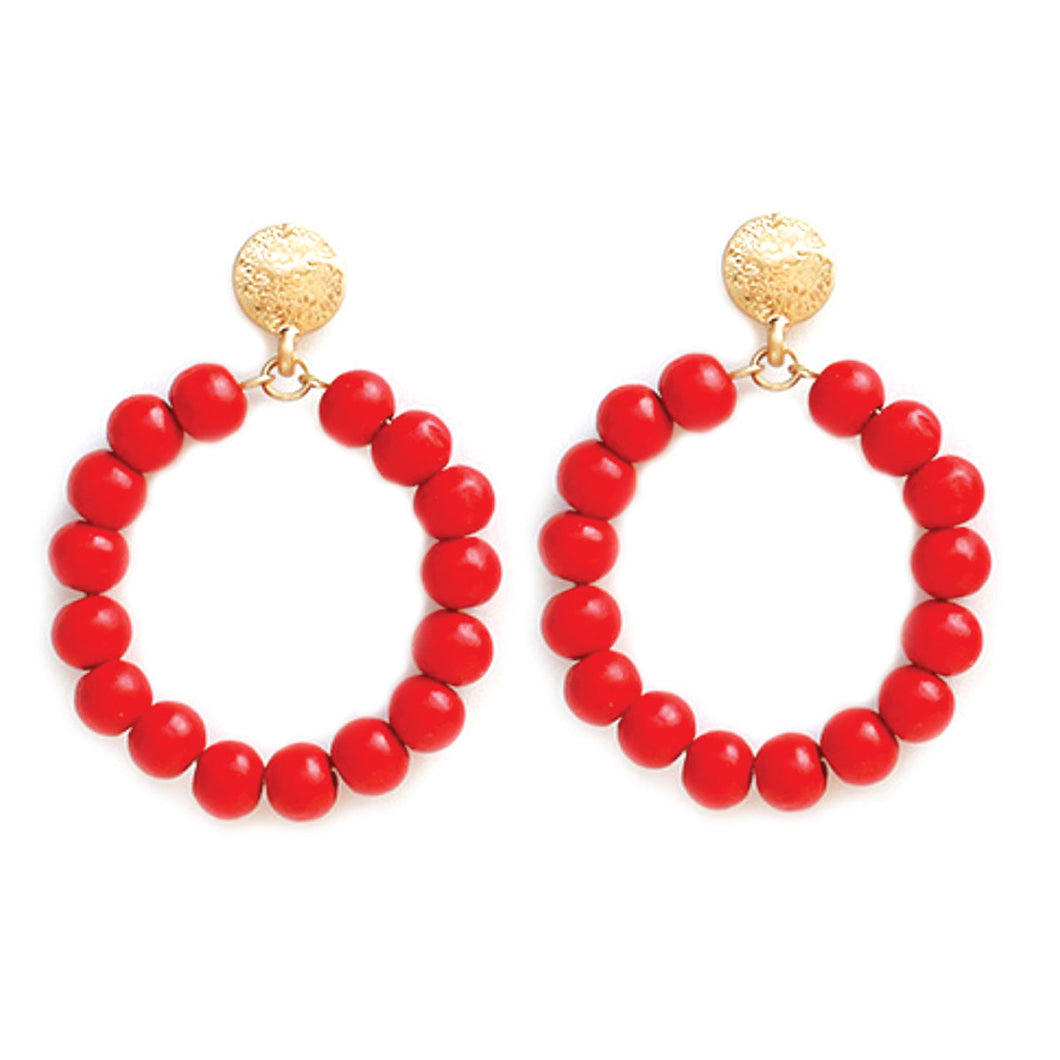 Red Nora Earrings