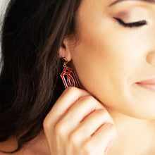 Load image into Gallery viewer, Garnet Trellis Earrings