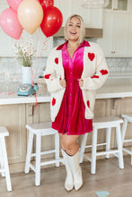 Load image into Gallery viewer, Velvet and Roses Velvet Shirtdress