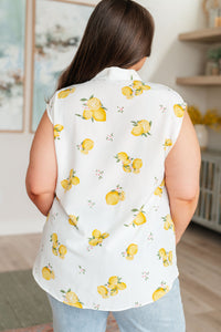 When Life Gives You Lemons Sleeveless Blouse