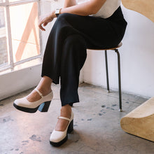 Load image into Gallery viewer, Matilda Platform Heel in Bone