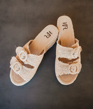 Load image into Gallery viewer, Eriwen Buckle Wedge in Cream