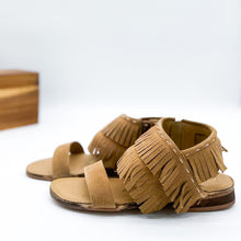 Load image into Gallery viewer, Fringe Star Sandal in Tan