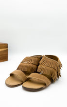 Load image into Gallery viewer, Fringe Star Sandal in Tan