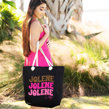 Load image into Gallery viewer, Printed Black Jolene Castaway Tote