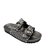 Load image into Gallery viewer, Intertwine Dual Woven Strap Slide in Pewter