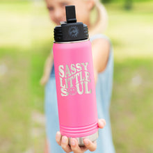 Load image into Gallery viewer, Pink Sassy Little Soul 20oz Insulated Water Bottle