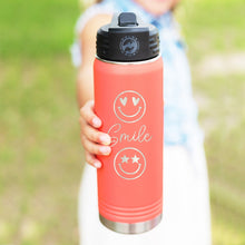 Load image into Gallery viewer, Coral Smile 20oz Insulated Water Bottle