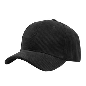 Black Corduroy Cap