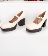 Load image into Gallery viewer, Matilda Platform Heel in Bone