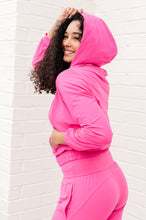 Load image into Gallery viewer, Morning Run Half Zip Hoodie in Sonic Pink