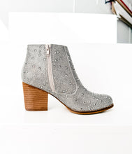 Load image into Gallery viewer, Shine Star Rhinestone Bootie in Silver
