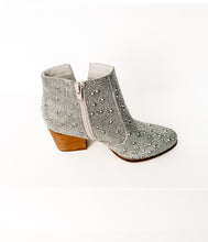Load image into Gallery viewer, Shine Star Rhinestone Bootie in Silver